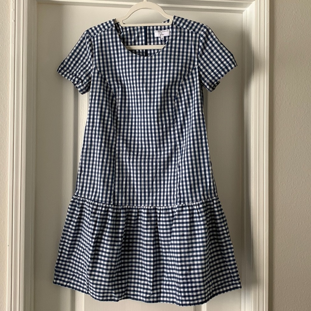 Universal Standard for J. Crew women’s gingham dress